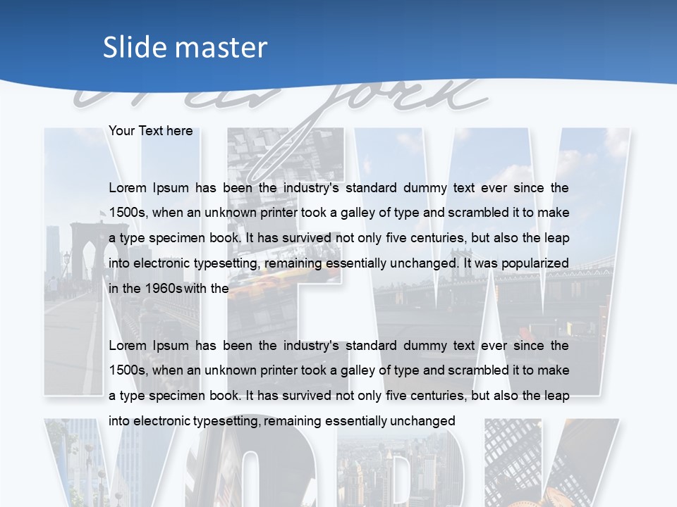 City Streets Urban PowerPoint Template