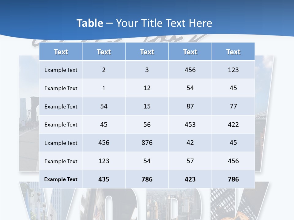 City Streets Urban PowerPoint Template