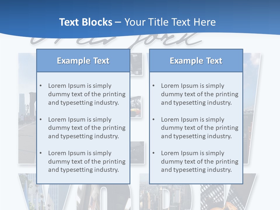 City Streets Urban PowerPoint Template