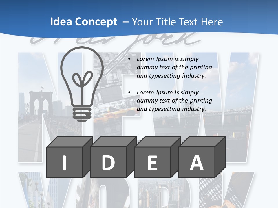 City Streets Urban PowerPoint Template