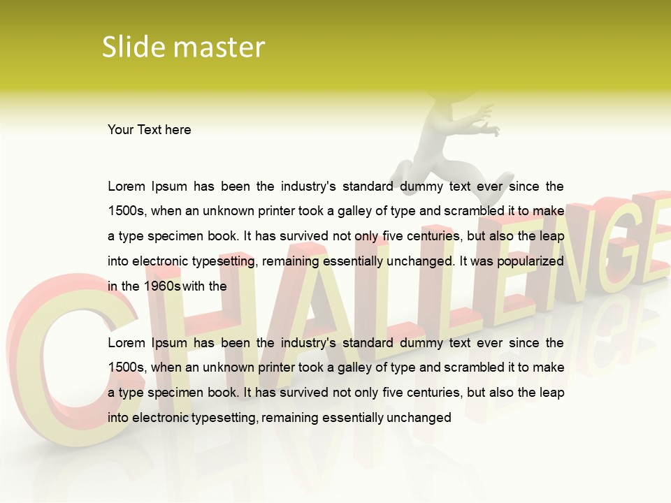 Jump Person Runner PowerPoint Template