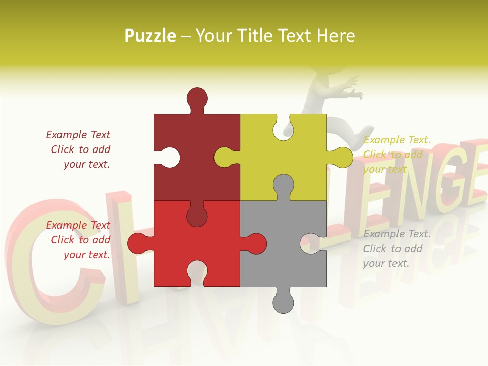 Jump Person Runner PowerPoint Template