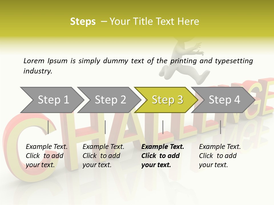 Jump Person Runner PowerPoint Template