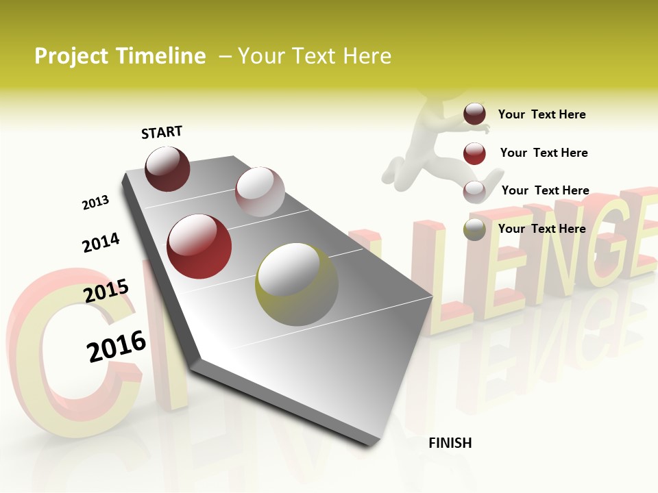 Jump Person Runner PowerPoint Template