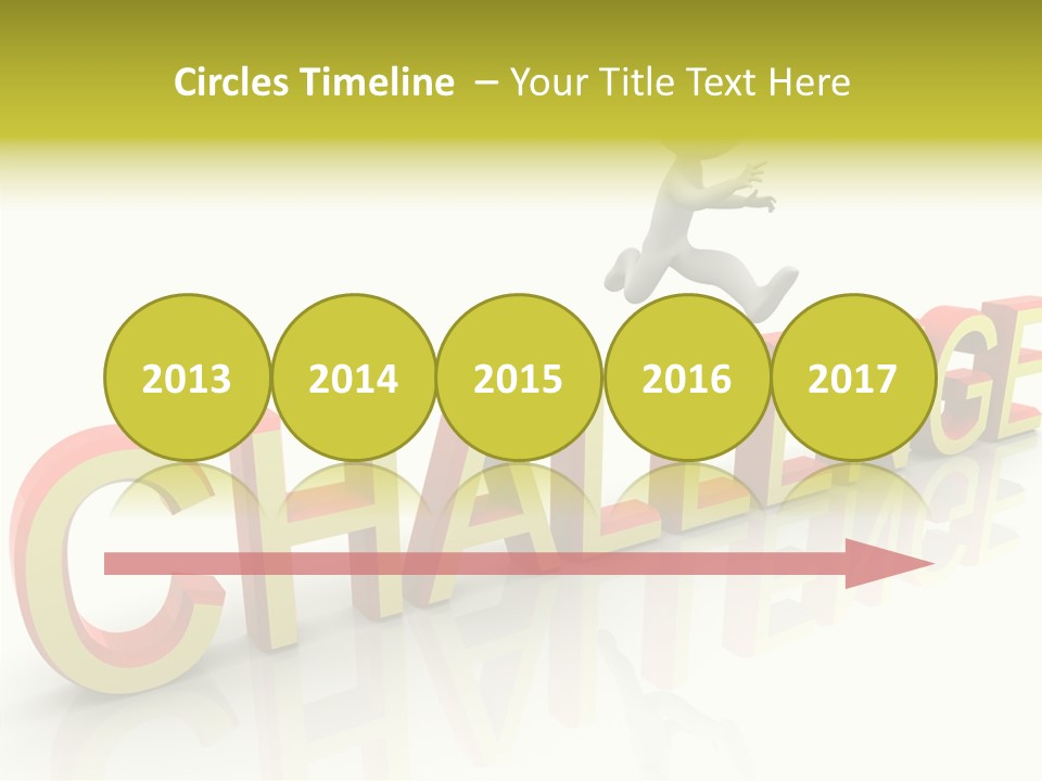 Jump Person Runner PowerPoint Template