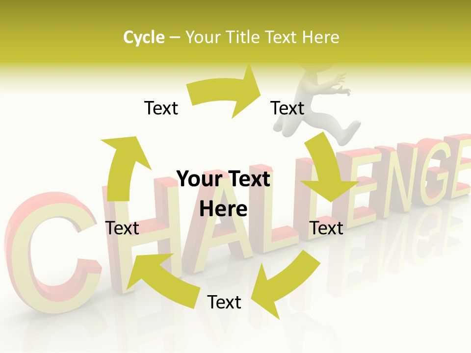 Jump Person Runner PowerPoint Template