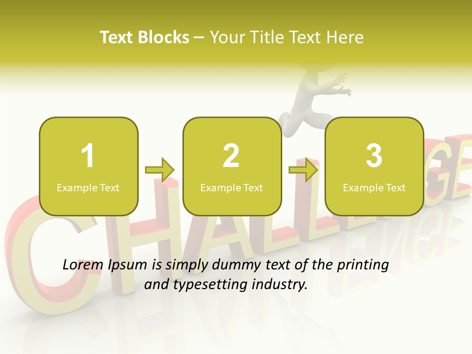 Jump Person Runner PowerPoint Template