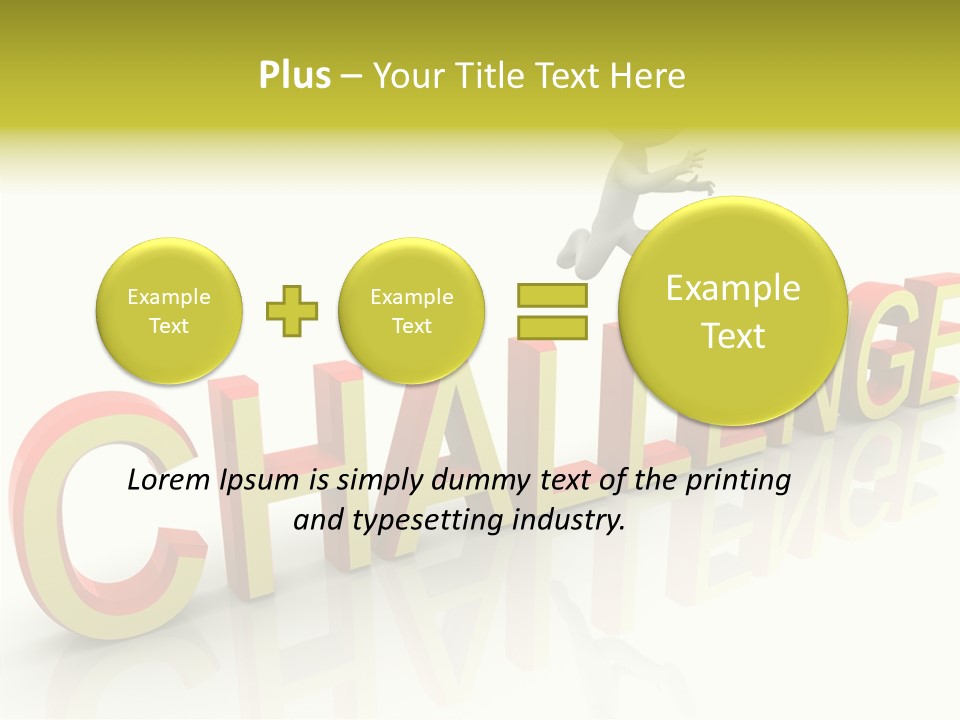 Jump Person Runner PowerPoint Template