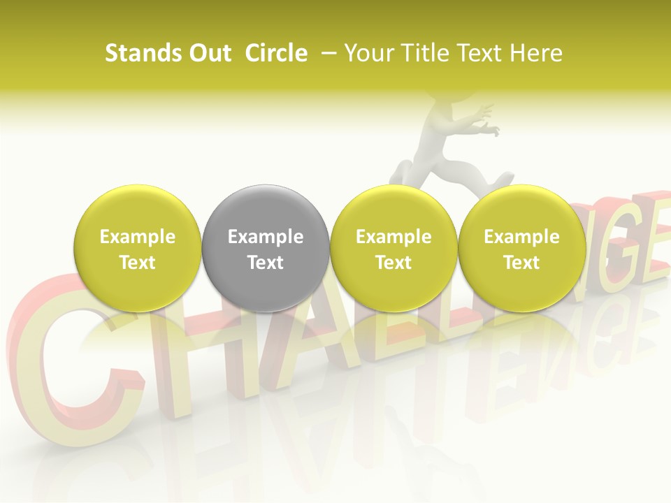 Jump Person Runner PowerPoint Template