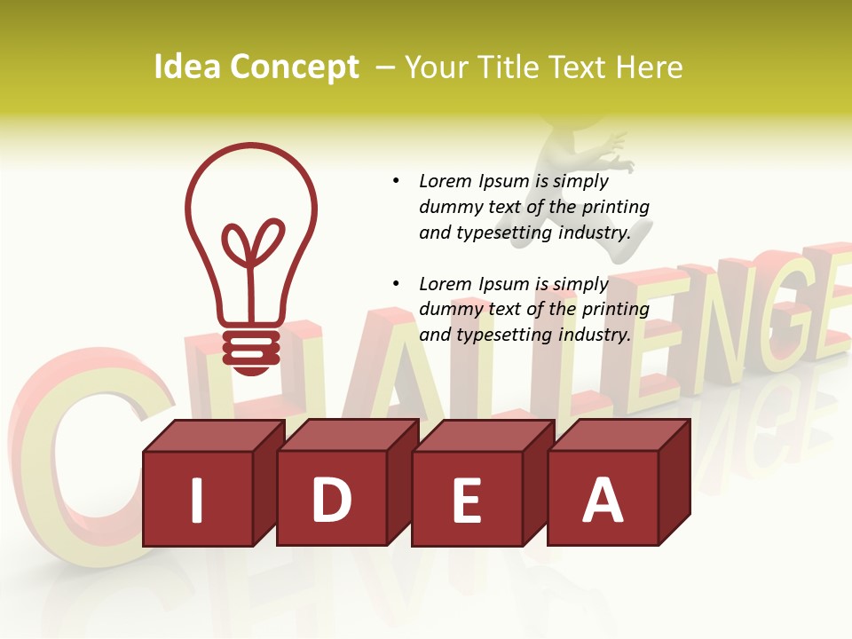 Jump Person Runner PowerPoint Template