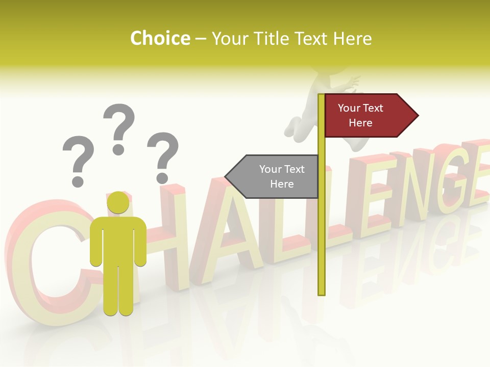 Jump Person Runner PowerPoint Template