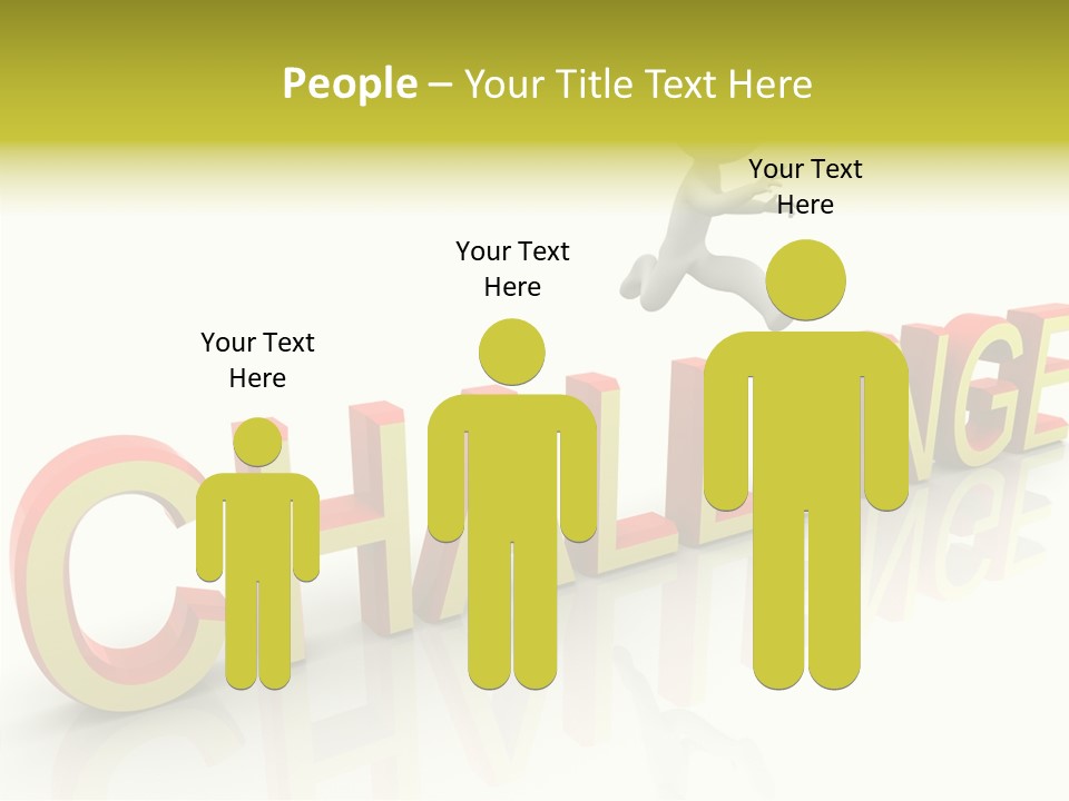 Jump Person Runner PowerPoint Template