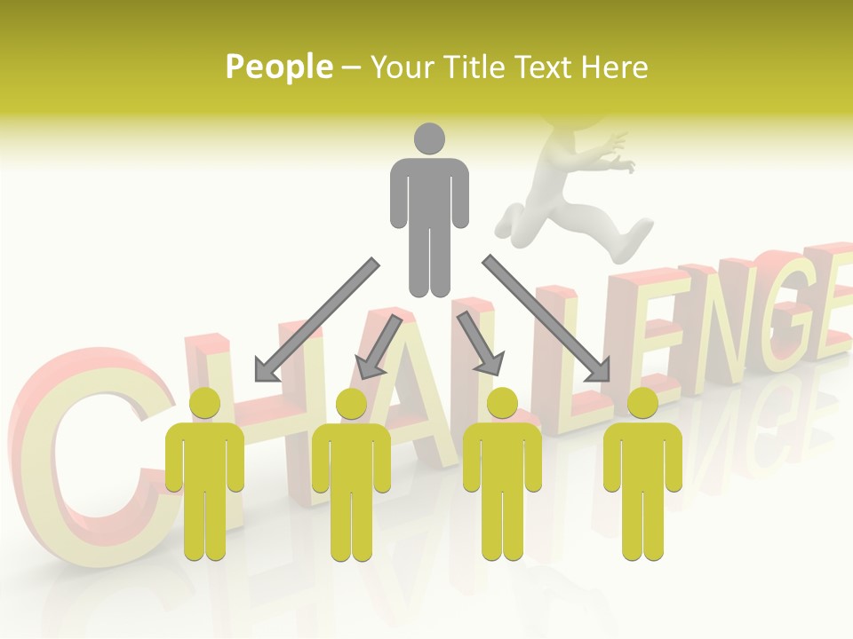 Jump Person Runner PowerPoint Template