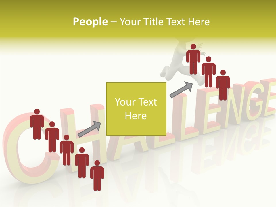 Jump Person Runner PowerPoint Template