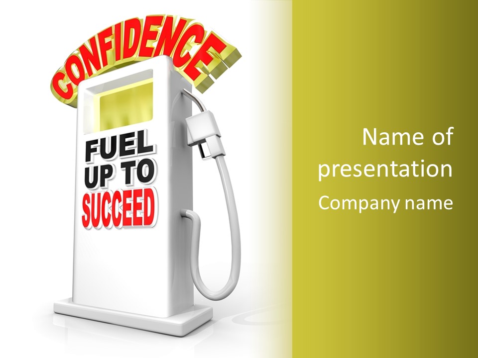 Gas Station Pride Fuel Pump PowerPoint Template