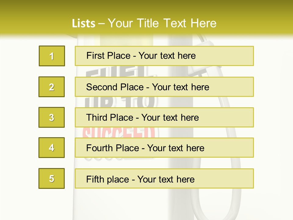 Gas Station Pride Fuel Pump PowerPoint Template