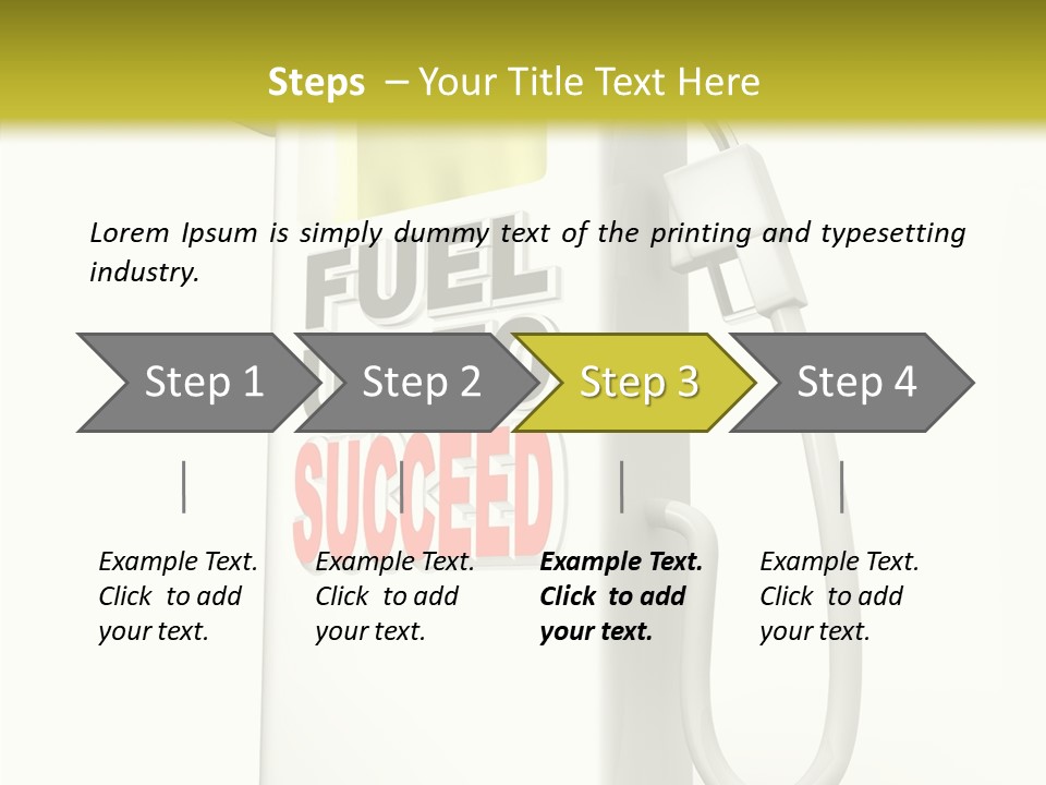 Gas Station Pride Fuel Pump PowerPoint Template
