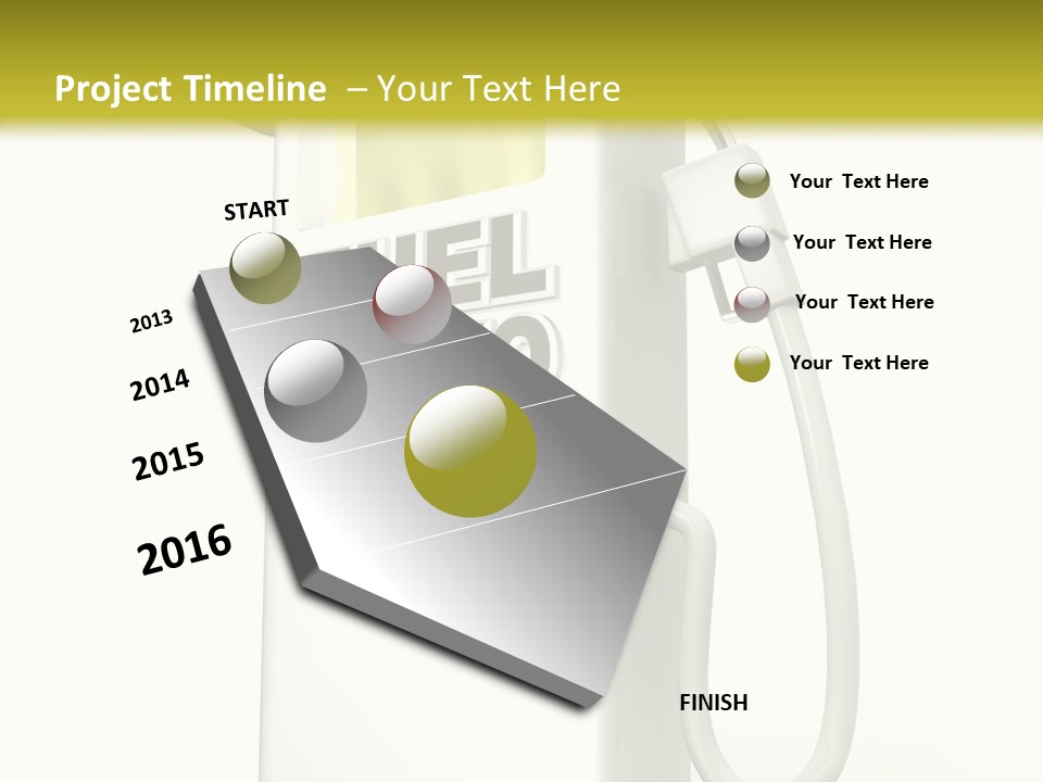 Gas Station Pride Fuel Pump PowerPoint Template