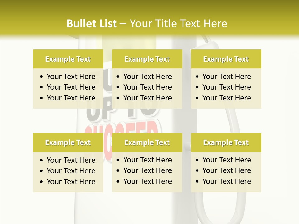 Gas Station Pride Fuel Pump PowerPoint Template