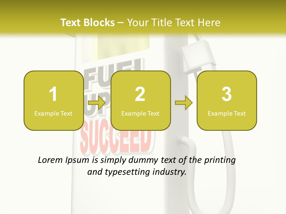 Gas Station Pride Fuel Pump PowerPoint Template
