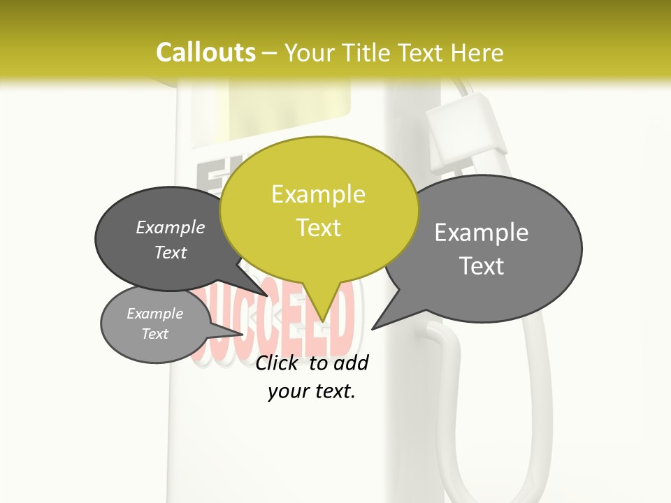 Gas Station Pride Fuel Pump PowerPoint Template