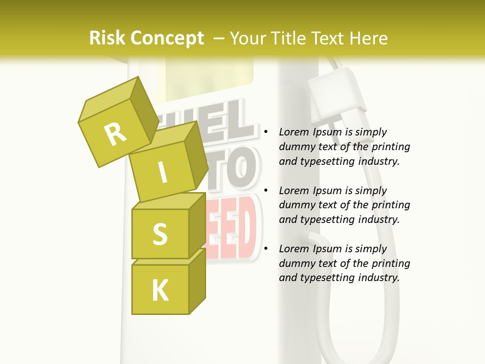 Gas Station Pride Fuel Pump PowerPoint Template