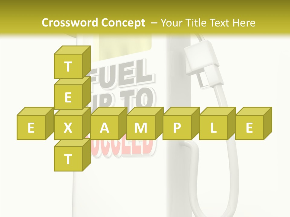 Gas Station Pride Fuel Pump PowerPoint Template