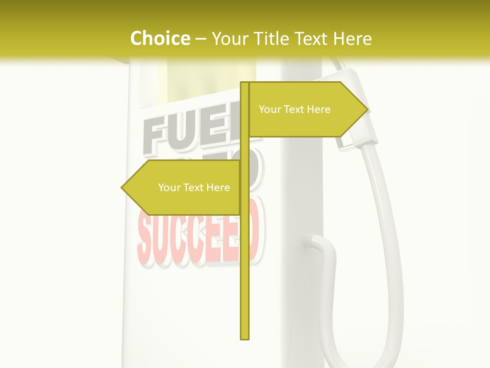 Gas Station Pride Fuel Pump PowerPoint Template