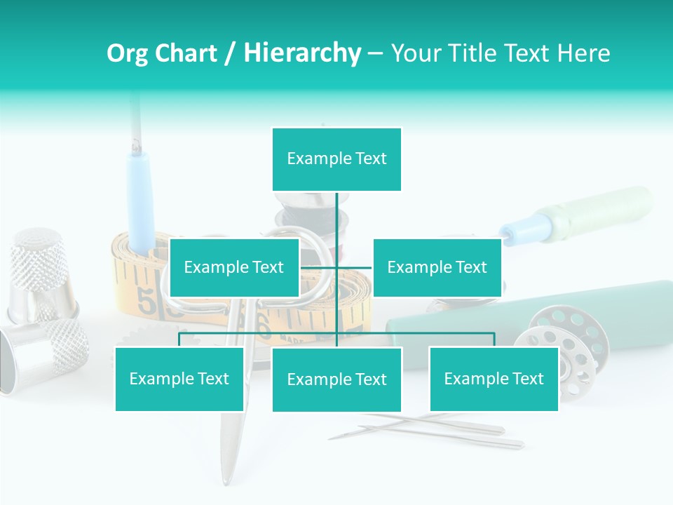 Thread Thimble White Background PowerPoint Template