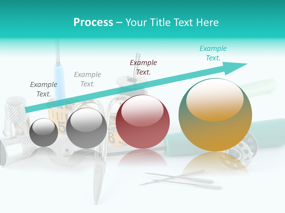 Thread Thimble White Background PowerPoint Template