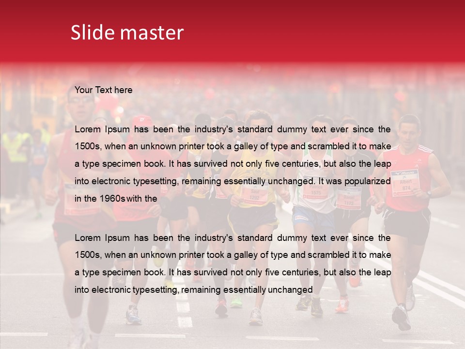 Group City Race PowerPoint Template