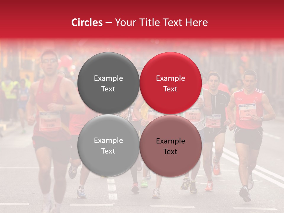Group City Race PowerPoint Template