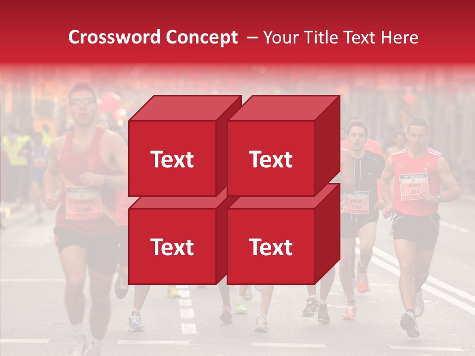 Group City Race PowerPoint Template