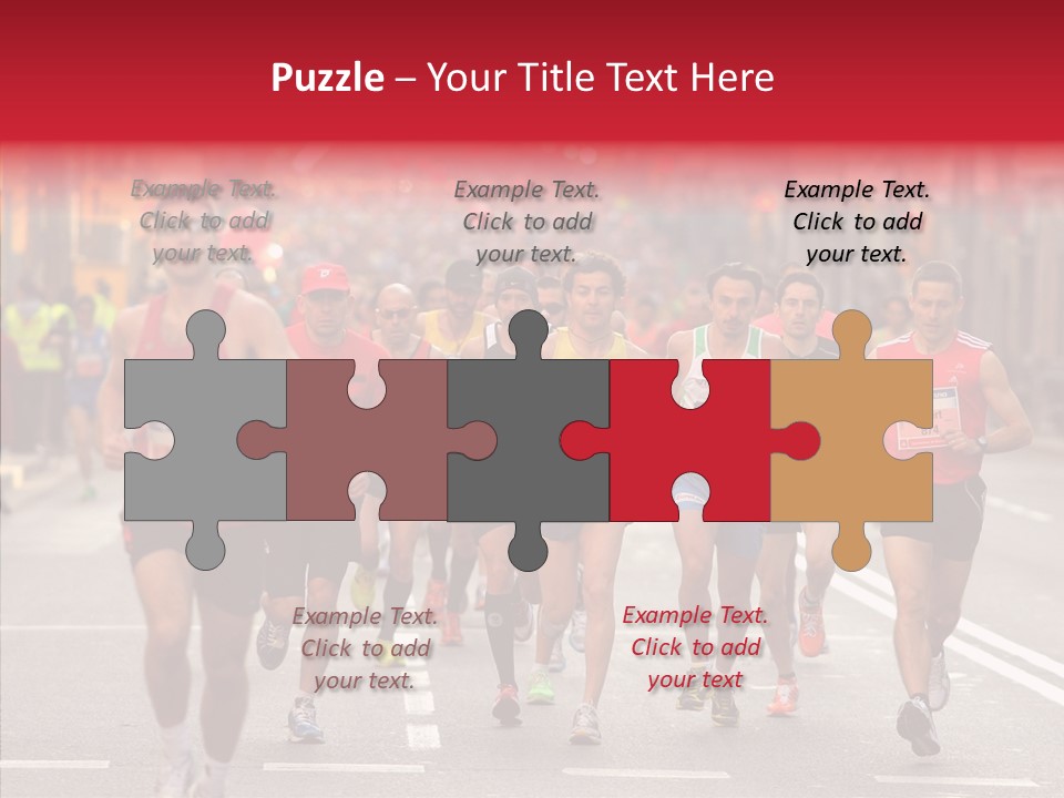 Group City Race PowerPoint Template