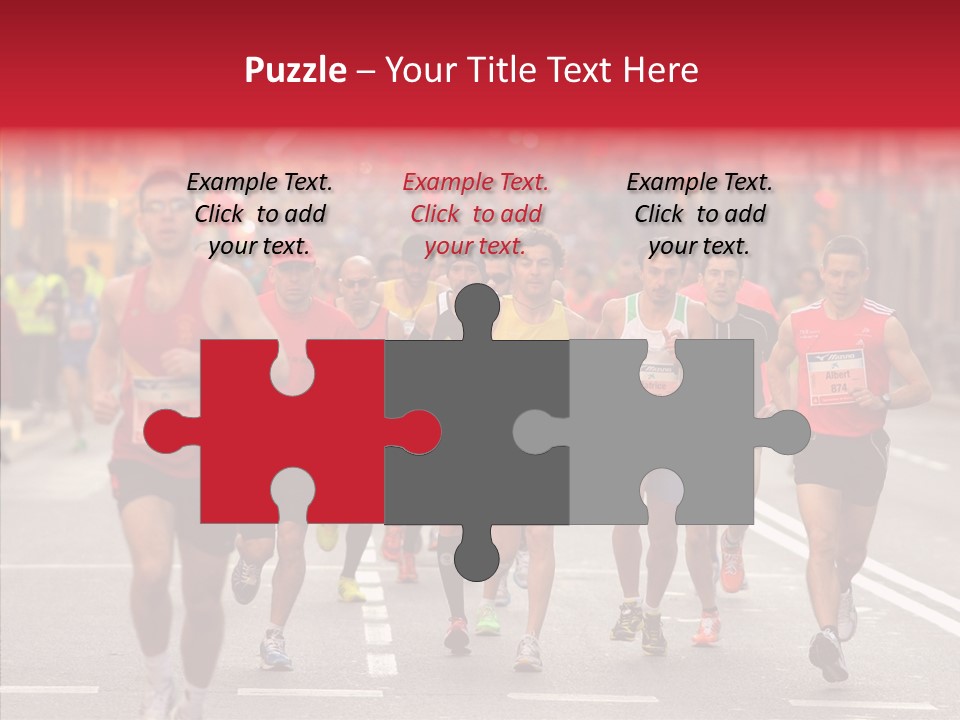 Group City Race PowerPoint Template