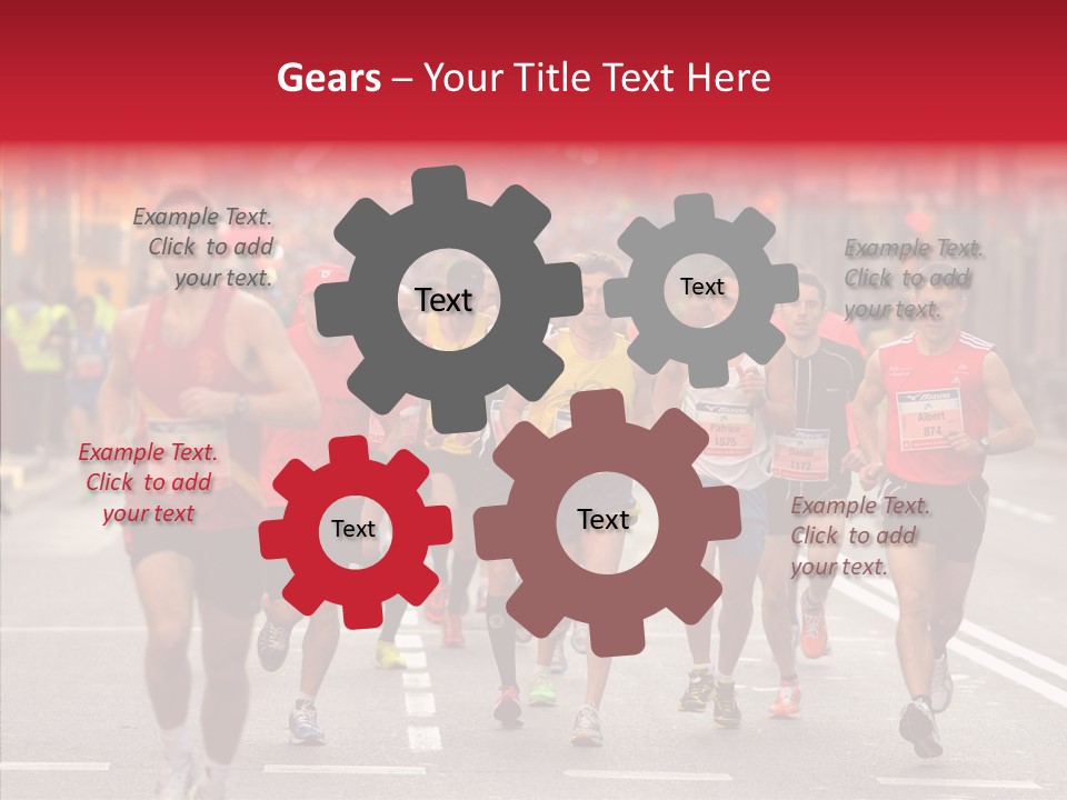 Group City Race PowerPoint Template