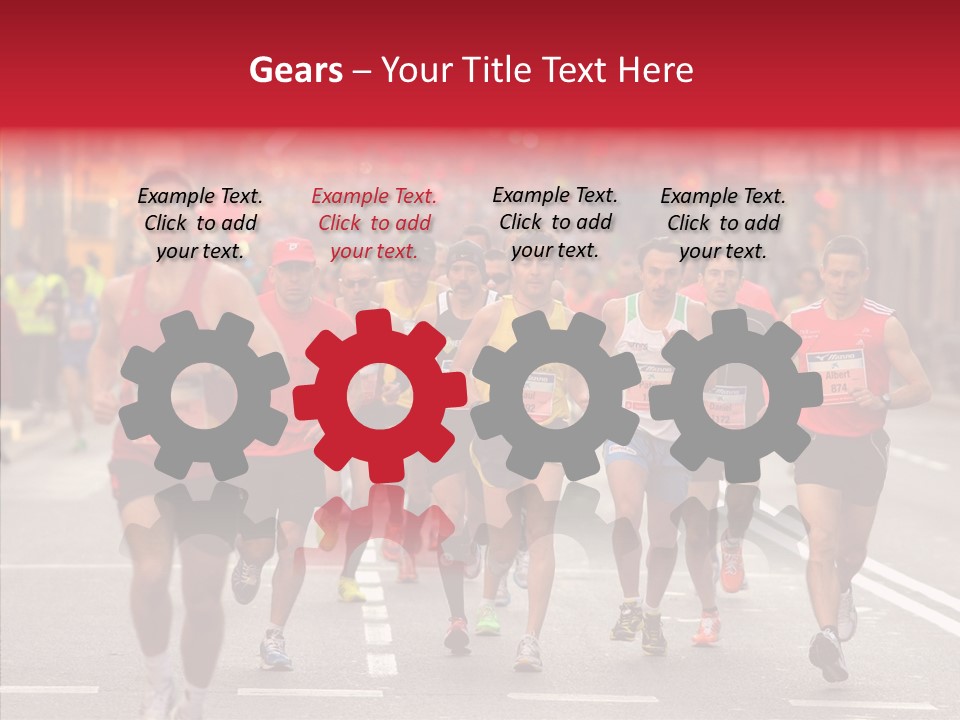 Group City Race PowerPoint Template