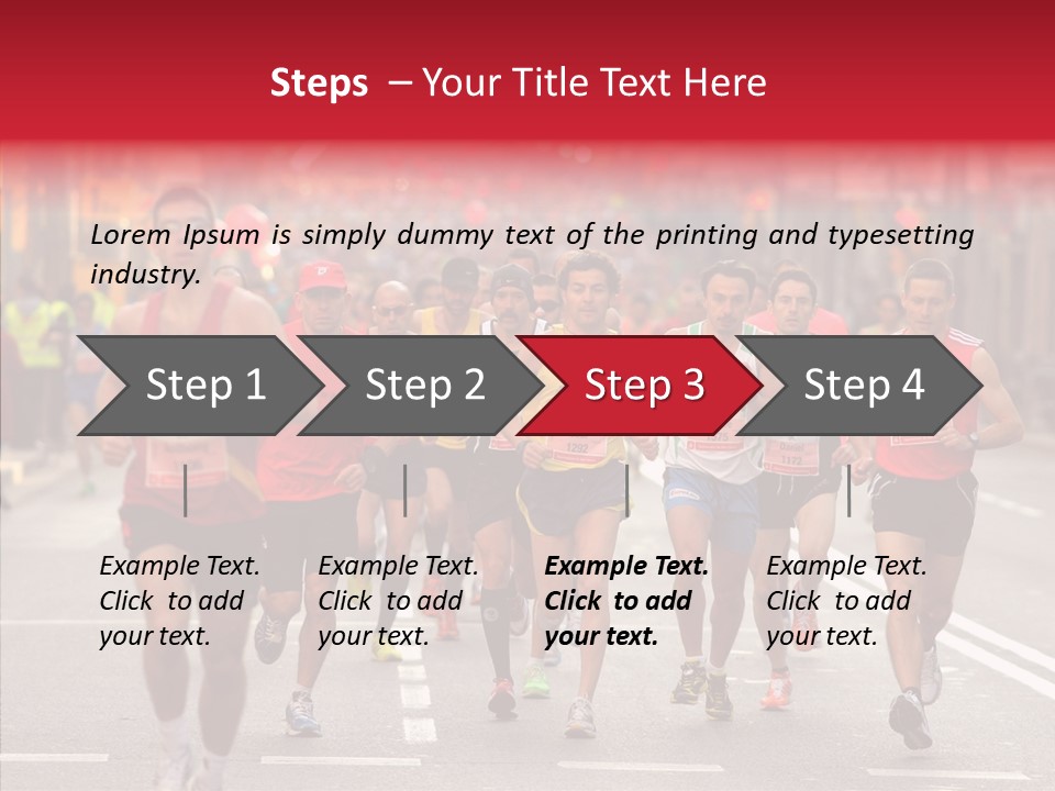 Group City Race PowerPoint Template