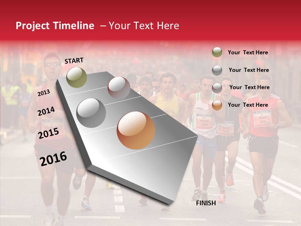 Group City Race PowerPoint Template