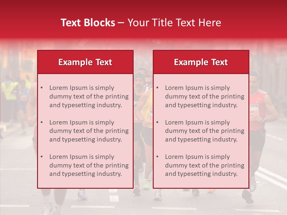 Group City Race PowerPoint Template