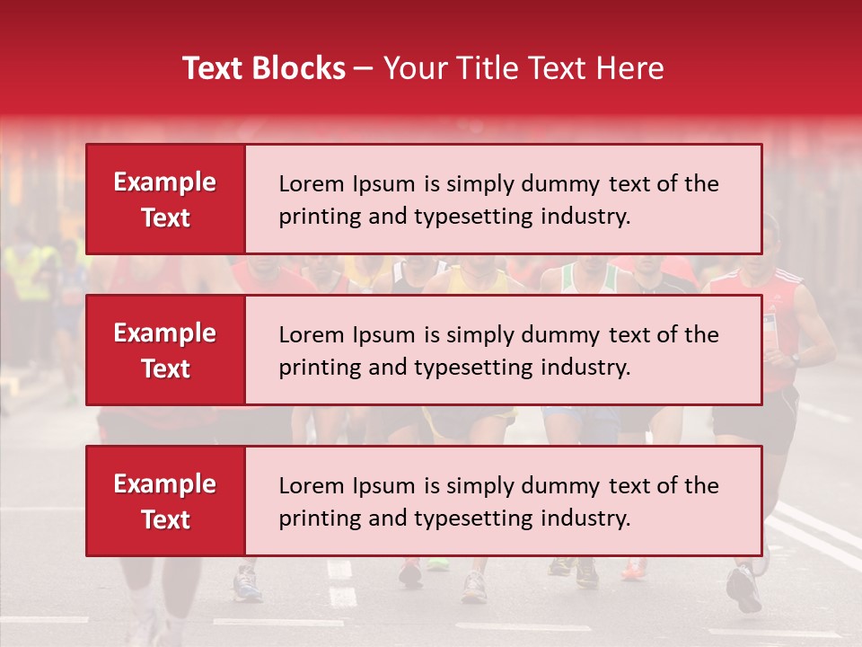 Group City Race PowerPoint Template