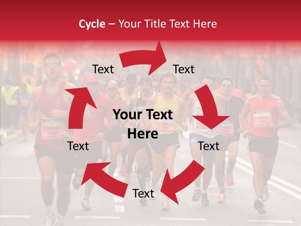 Group City Race PowerPoint Template