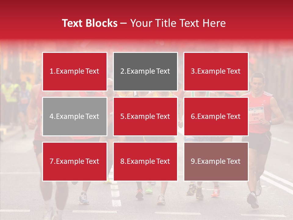 Group City Race PowerPoint Template