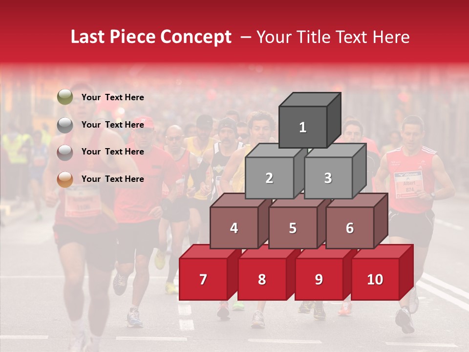 Group City Race PowerPoint Template