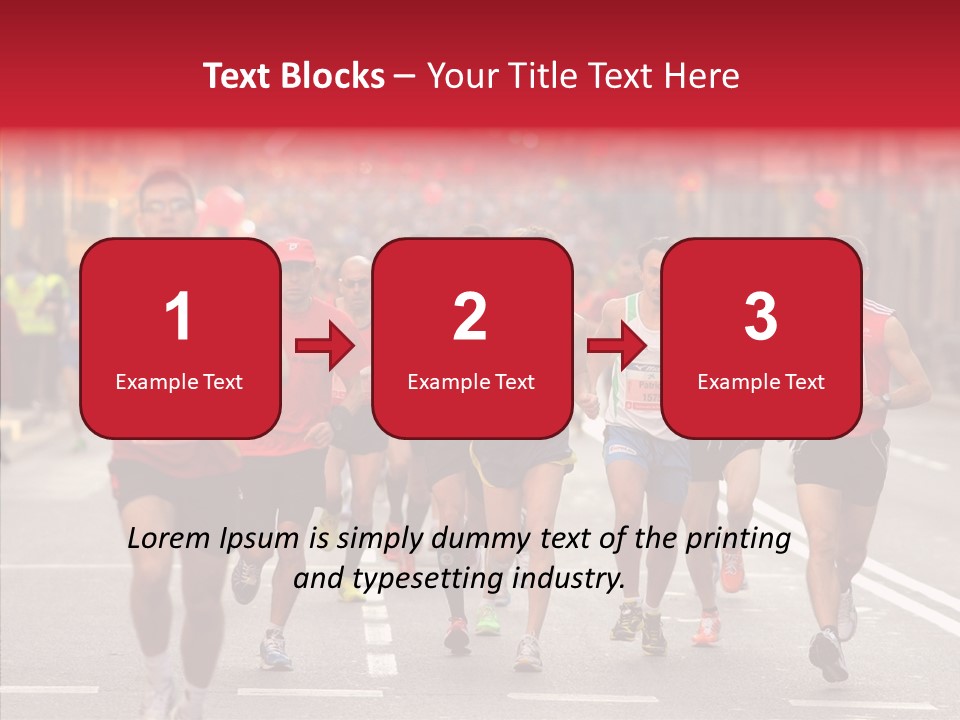 Group City Race PowerPoint Template