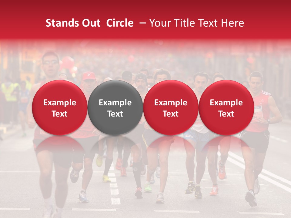 Group City Race PowerPoint Template