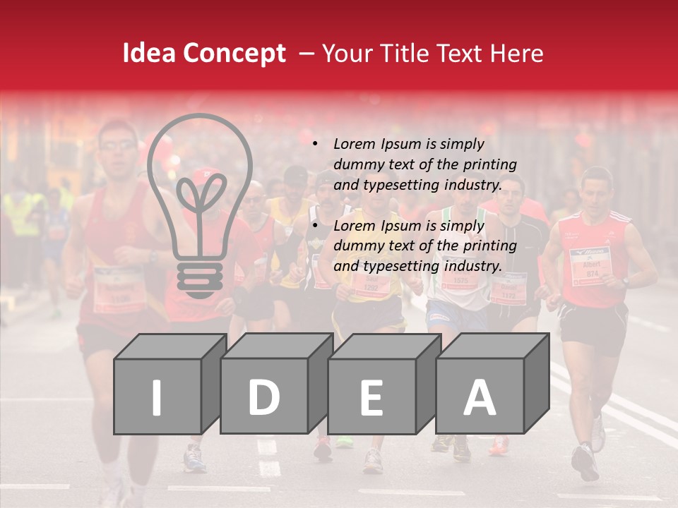 Group City Race PowerPoint Template