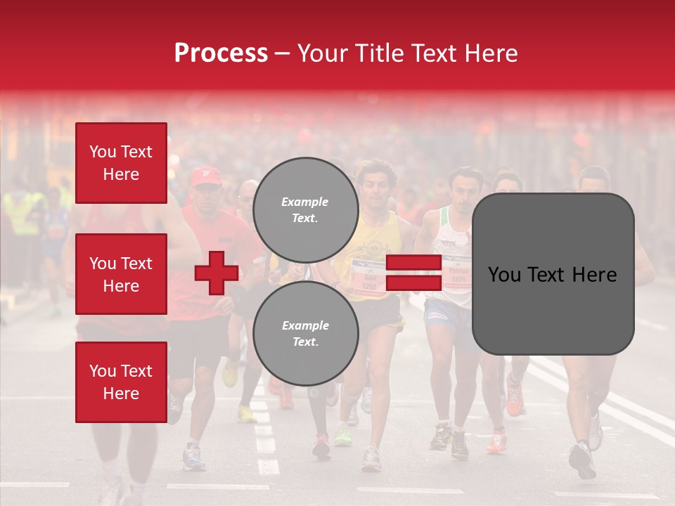 Group City Race PowerPoint Template