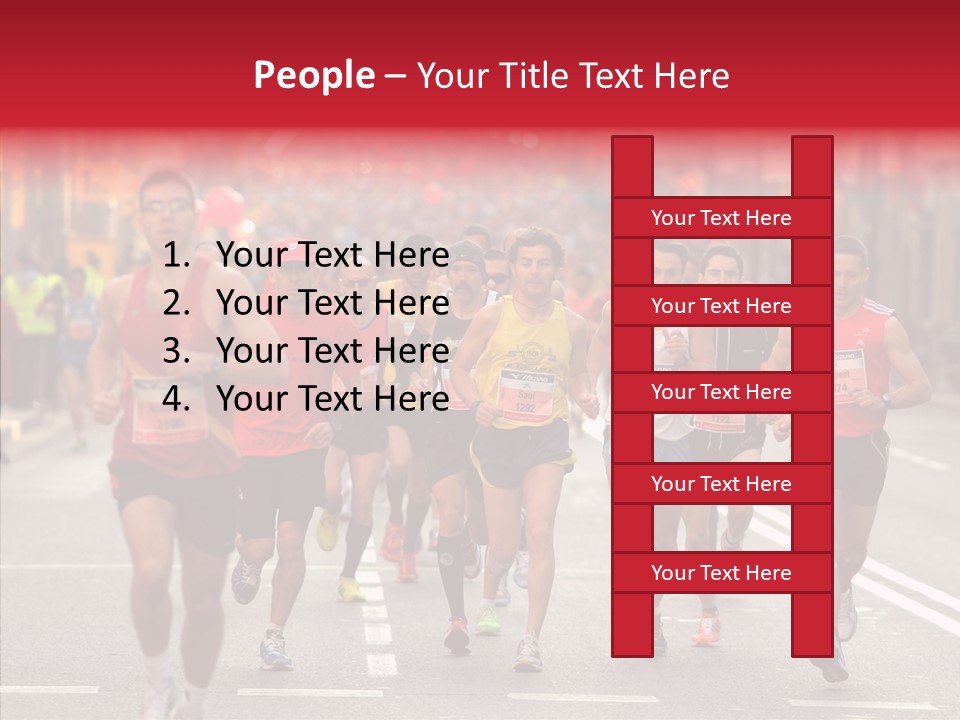 Group City Race PowerPoint Template
