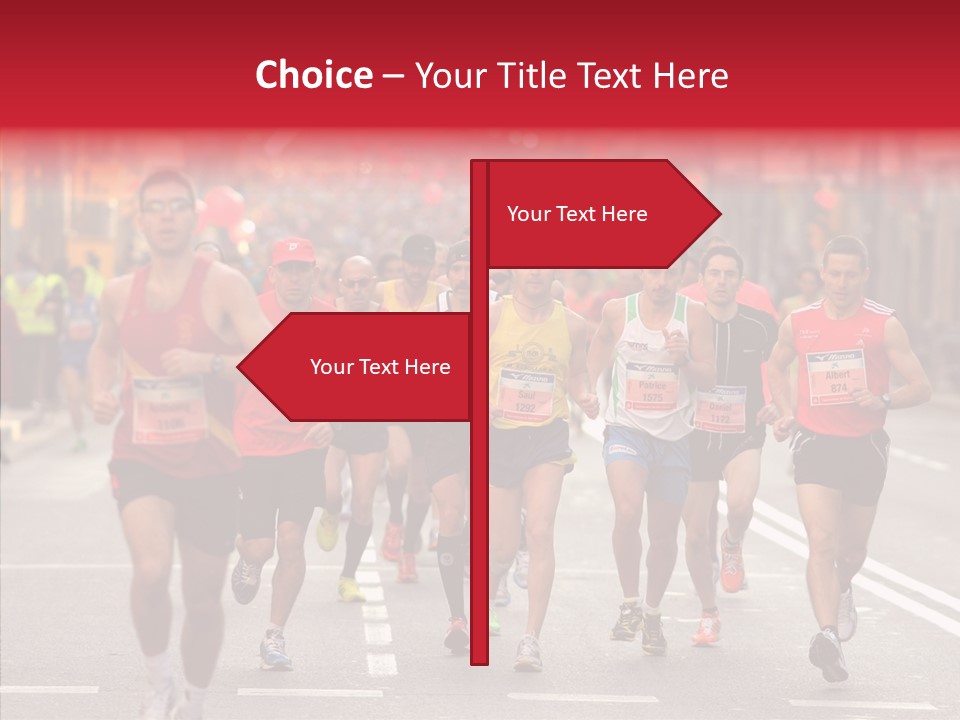 Group City Race PowerPoint Template